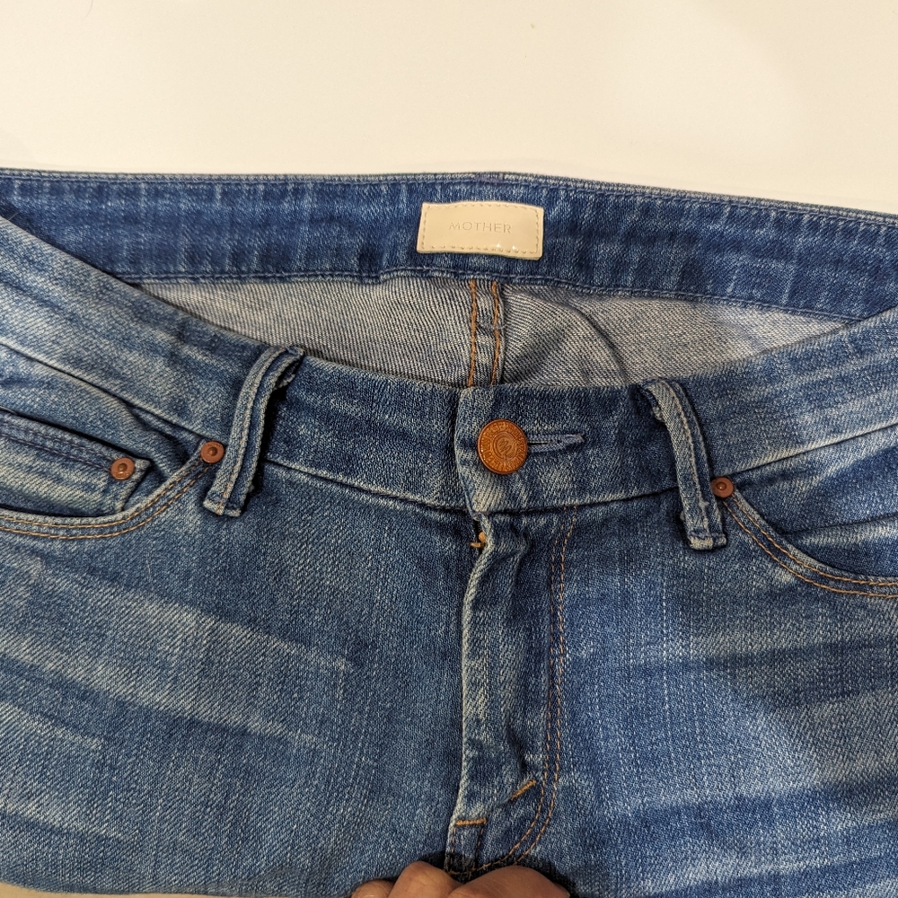 MOTHER The Looker Mid Rise Ankle Jeans - Rancho Diablo - Picture 2 of 7